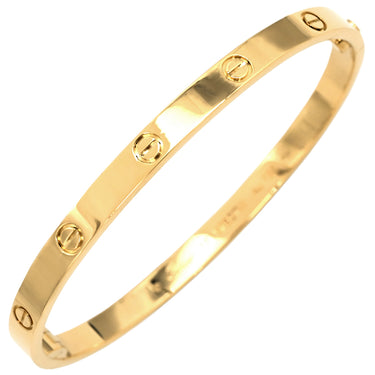 カルティエ Cartier LOVE ラブブレスレット ミディアムモデル B6081500 イエローゴールド K18YG #17 ブレスレット 750 18K YG バングル