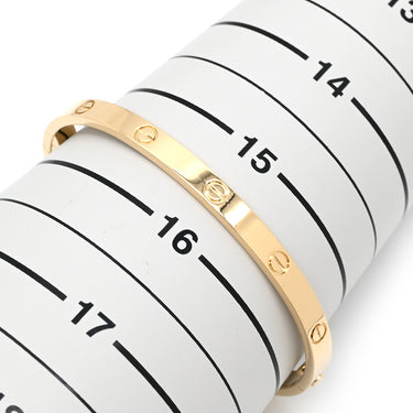 カルティエ Cartier LOVE ラブブレスレット ミディアムモデル B6081500 イエローゴールド K18YG #17 ブレスレット 750 18K YG バングル