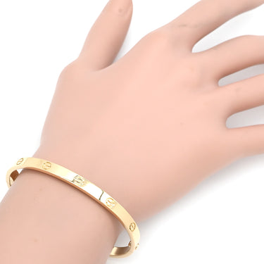 カルティエ Cartier LOVE ラブブレスレット ミディアムモデル B6081500 イエローゴールド K18YG #17 ブレスレット 750 18K YG バングル