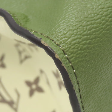 ルイヴィトン LOUIS VUITTON オンザゴーGM M44571 ホワイト×カーキ レザー モノグラムジャイアントキャンバス トートバッグ ゴールド金具 白 緑 ベージュ ショルダー