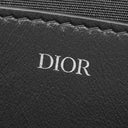 クリスチャン・ディオール Christian Dior オブリーク ギャラクシー クラッチ ブラック レザー クラッチバッグ シルバー金具 黒 ロゴ 総柄