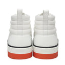 エルメス HERMES ハイカット H231714Z ホワイト×オレンジ キャンバス レザー #40.5 スニーカー 白 黒 オレンジ ソルド品