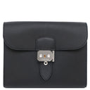 エルメス HERMES サックアデペッシュ 21 ブラック ヴォーエプソン ショルダーバッグ シルバー金具 黒