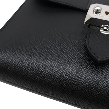 エルメス HERMES サックアデペッシュ 21 ブラック ヴォーエプソン ショルダーバッグ シルバー金具 黒
