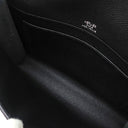 エルメス HERMES サックアデペッシュ 21 ブラック ヴォーエプソン ショルダーバッグ シルバー金具 黒