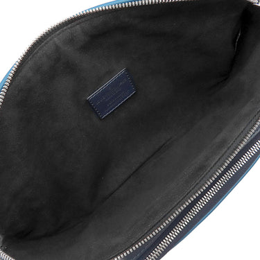 ルイヴィトン LOUIS VUITTON バムバッグ M53420 ブルー×ブラック エピレザー モノグラムエクリプス ボディバッグ シルバー金具 モノグラムエクリプス ウエストバック 黒 青