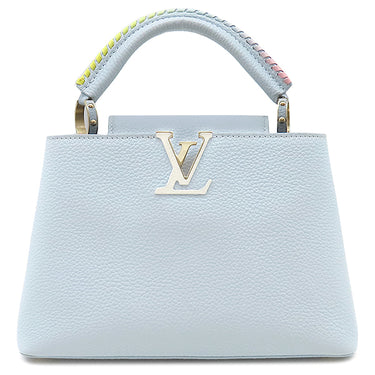 ルイヴィトン LOUIS VUITTON カプシーヌ BB ライトブルー レザー トリヨンレザー 　　 2WAYバッグ シルバー金具 ショルダーバッグ ハンドバッグ