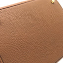 エルメス Hermes ピコタンロックMM ゴールド トリヨンクレマンス ハンドバッグ ゴールド金具 茶 2025年製