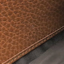 グッチ GUCCI ジャッキー1961 チェーン付き ウォレット 652681 ブルー×ブラウン レザー GGジャガードデニム チェーンウォレット ゴールド金具 デニム ショルダー