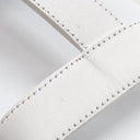 エルメス HERMES エニド ホワイト レザー #36 1/2 サンダル 白 Hディアマン バックル ソルド品