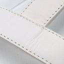 エルメス HERMES エニド ホワイト レザー #36 1/2 サンダル 白 Hディアマン バックル ソルド品