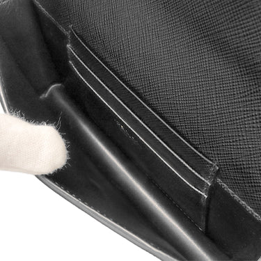 プラダ PRADA サフィアーノ ミニ バッグ 1NF059 ブラック レザー ショルダーバッグ ゴールド金具 黒 トライアングルロゴ