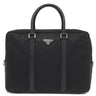 プラダ PRADA ナイロン ブリーフケース 2VE661 ブラック ナイロン レザー 2WAYバッグ シルバー金具 黒 ビジネスバッグ ショルダー トライアングルロゴ