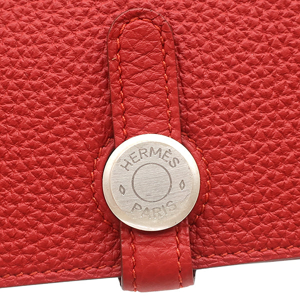 エルメス HERMES ドゴン ロング ヴァーミリオン トゴ 長財布 マット