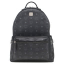 エムシーエム MCM Stark サイドスタッズ バックパック ヴィセトス MMK65VE38BK001 ブラック PVC レザー リュック・デイパック ガンメタル金具 黒