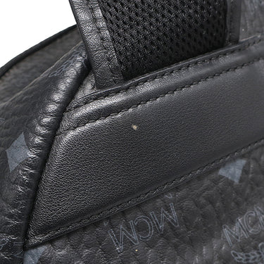 エムシーエム MCM Stark サイドスタッズ バックパック ヴィセトス MMK65VE38BK001 ブラック PVC レザー リュック・デイパック ガンメタル金具 黒