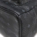 エムシーエム MCM Stark サイドスタッズ バックパック ヴィセトス MMK65VE38BK001 ブラック PVC レザー リュック・デイパック ガンメタル金具 黒