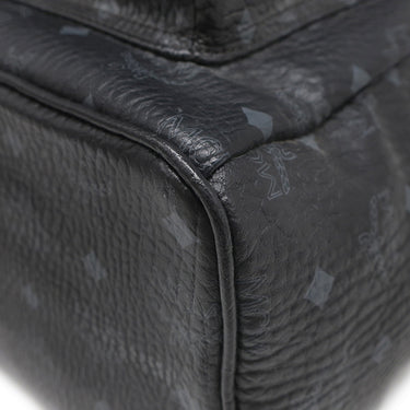エムシーエム MCM Stark サイドスタッズ バックパック ヴィセトス MMK65VE38BK001 ブラック PVC レザー リュック・デイパック ガンメタル金具 黒