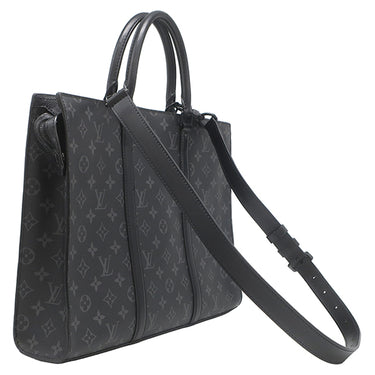 ルイヴィトン LOUIS VUITTON サックプラ ホリゾンタルジップ M45265 モノグラムエクリプス モノグラムエクリプス 2WAYバッグ マットブラック金具 ビジネスバッグ