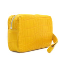 ルイヴィトン Louis Vuitton ポシェット ヴォルガ イエロー系 アリゲーター セカンドバッグ シルバー金具 黄 クラッチ ポーチ チェーン