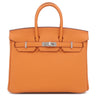 エルメス HERMES バーキン 25 オレンジ トゴ ハンドバッグ シルバー金具 新品 未使用 2025年製