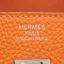 エルメス HERMES バーキン 25 オレンジ トゴ ハンドバッグ シルバー金具 新品 未使用 2025年製
