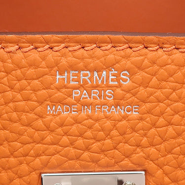 エルメス HERMES バーキン 25 オレンジ トゴ ハンドバッグ シルバー金具 新品 未使用 2025年製