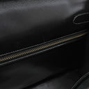 エルメス HERMES ケリー32 外縫い ブラック ボックスカーフ ハンドバッグ ゴールド金具 黒 ※ストラップ欠品