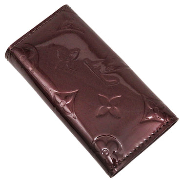 ルイヴィトン LOUIS VUITTON ミュルティクレ 4 M93517 アマラント モノグラムヴェルニ キーケース ゴールド金具 4連 4本 イニシャル刻印有り