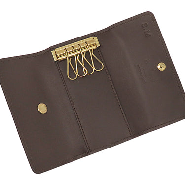 ルイヴィトン LOUIS VUITTON ミュルティクレ 4 M93517 アマラント モノグラムヴェルニ キーケース ゴールド金具 4連 4本 イニシャル刻印有り
