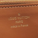 ルイヴィトン LOUIS VUITTON ポルトフォイユ カプシーヌ M80303 ベージュ×ブラウン キャンバス レザー 長財布 ゴールド金具 茶