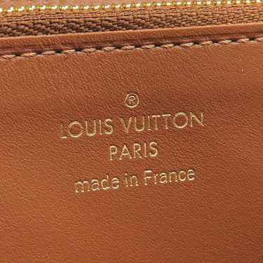 ルイヴィトン LOUIS VUITTON ポルトフォイユ カプシーヌ M80303 ベージュ×ブラウン キャンバス レザー 長財布 ゴールド金具 茶