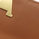 ルイヴィトン LOUIS VUITTON ポルトフォイユ カプシーヌ M80303 ベージュ×ブラウン キャンバス レザー 長財布 ゴールド金具 茶
