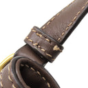 プラダ PRADA ロゴ ジャガード バケットバッグ 1BH038 ベージュ×ブラウン キャンバス レザー 2WAYバッグ ゴールド金具 ハンドバッグ ショルダーバッグ