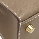 エルメス HERMES ケリー25 外縫い エトゥープ ヴォーエプソン 2WAYバッグ ゴールド金具 新品 未使用 グレージュ ショルダー 2025年製