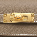 エルメス HERMES ケリー25 外縫い エトゥープ ヴォーエプソン 2WAYバッグ ゴールド金具 新品 未使用 グレージュ ショルダー 2025年製
