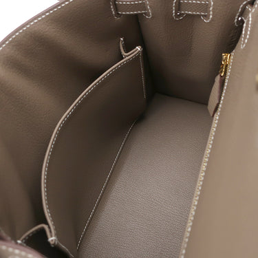 エルメス HERMES ケリー25 外縫い エトゥープ ヴォーエプソン 2WAYバッグ ゴールド金具 新品 未使用 グレージュ ショルダー 2025年製