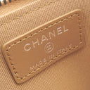 シャネル Chanel ココマーク マトラッセ フラグメントケース ダークベージュ カーフ カードケース ブラック金具 コインケース