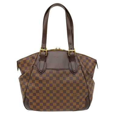 ルイヴィトン LOUIS VUITTON ヴェローナ GM N41117 ダミエエベヌ ダミエキャンバス ハンドバッグ ゴールド金具 茶 鍵・パドロック欠品