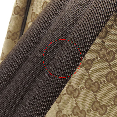 グッチ GUCCI スクエア バックパック 630914 ベージュ×ブラウン GGキャンバス レザー リュック・デイパック ゴールド金具 茶 アウトレット品