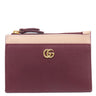 グッチ GUCCI ダブルG バイカラー ジップ キーポーチ 837966 ロッソアンコーラ×ピンク レザー コインケース ゴールド金具 フラグメントケース