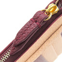 グッチ GUCCI ダブルG バイカラー ジップ キーポーチ 837966 ロッソアンコーラ×ピンク レザー コインケース ゴールド金具 フラグメントケース