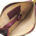グッチ GUCCI ダブルG バイカラー ジップ キーポーチ 837966 ロッソアンコーラ×ピンク レザー コインケース ゴールド金具 フラグメントケース