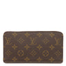 ルイヴィトン Louis Vuitton ジッピー ウォレット M41895 フューシャ モノグラムキャンバス 長財布 ゴールド金具 茶 赤 ラウンドファスナー
