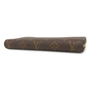 ルイヴィトン Louis Vuitton ジッピー ウォレット M41895 フューシャ モノグラムキャンバス 長財布 ゴールド金具 茶 赤 ラウンドファスナー