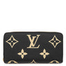 ルイヴィトン Louis Vuitton ジッピー ウォレット M80481 ブラック×ベージュ レザー バイカラーモノグラムアンプラントレザー 長財布 ゴールド金具 ラウンドファスナー 小銭入れ