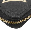 ルイヴィトン Louis Vuitton ジッピー ウォレット M80481 ブラック×ベージュ レザー バイカラーモノグラムアンプラントレザー 長財布 ゴールド金具 ラウンドファスナー 小銭入れ