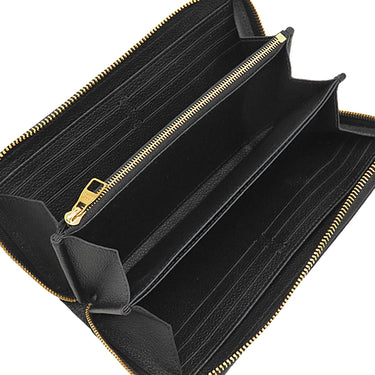 ルイヴィトン Louis Vuitton ジッピー ウォレット M80481 ブラック×ベージュ レザー バイカラーモノグラムアンプラントレザー 長財布 ゴールド金具 ラウンドファスナー 小銭入れ