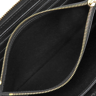 ルイヴィトン Louis Vuitton ジッピー ウォレット M80481 ブラック×ベージュ レザー バイカラーモノグラムアンプラントレザー 長財布 ゴールド金具 ラウンドファスナー 小銭入れ