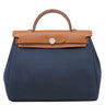 エルメス HERMES エールバッグジップPM 31 ルトゥルネ ブルーマリン×フォーブ レザー トワルミリタリー ヴァッシュハンター 2WAYバッグ シルバー金具 バイカラー 2024年製